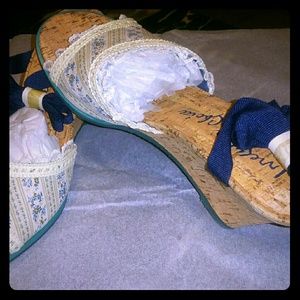 Irregular Choice lace up Wedge Sandals